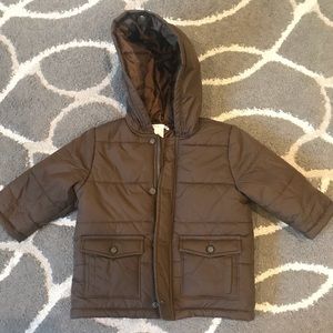 NWOT Janie and Jack Brown Puffer Jacket 12-24 Mo